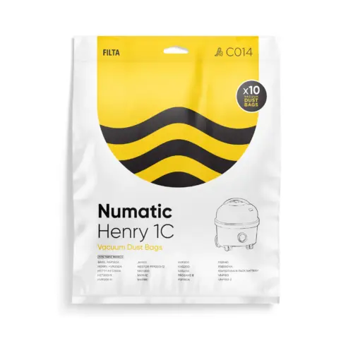 Henry - Hetty Numatic Vacuum Bags – Micro-Fibre Pkt 10
