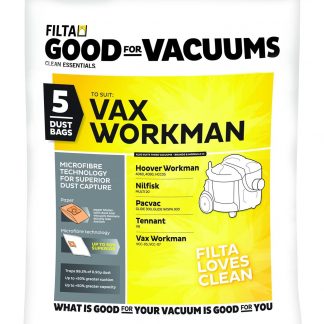 Glide Vax Workman Vacuum Bags - Micro-Fibre Pkt 5 SPV18021