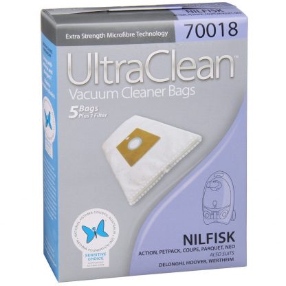 Nilfisk Sprint Action Petpack Parquet Neo Vacuum Bags - Micro-Fibre Pkt 5 N2 - SPV70018