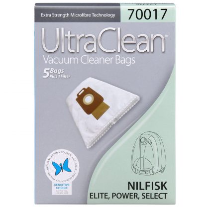 Nilfisk Vacuum Bags - Micro-Fibre Pkt 5 - N3 - SPV70017