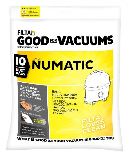 Numatic Vacuum Bags - Micro-Fibre Pkt 10 SPV60092