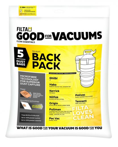 Vacuum Bags - Thrift - Pullman Back Packs Pkt 5 SPV18008 C064